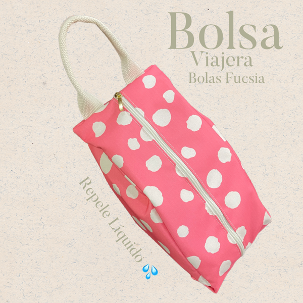 Bolsa Viajera Bolas Fucsia