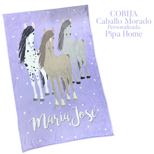 Cobija Caballo Morado