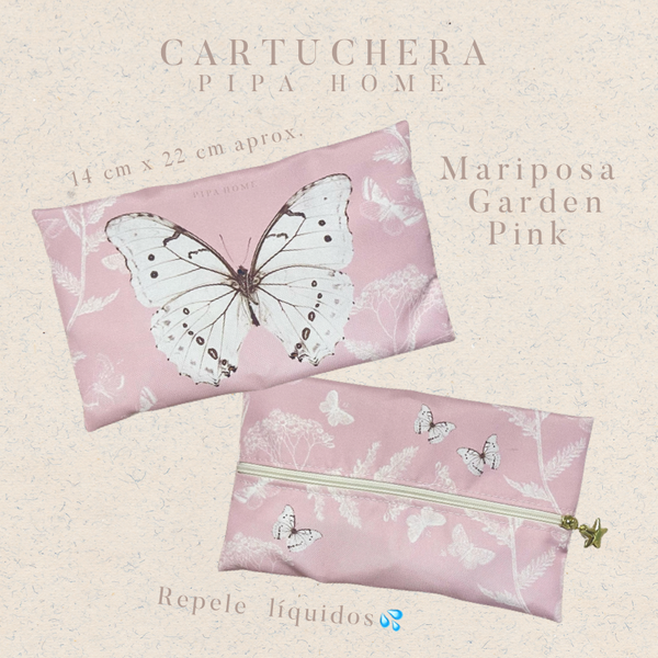 Cartuchera Mariposa Garden Pink