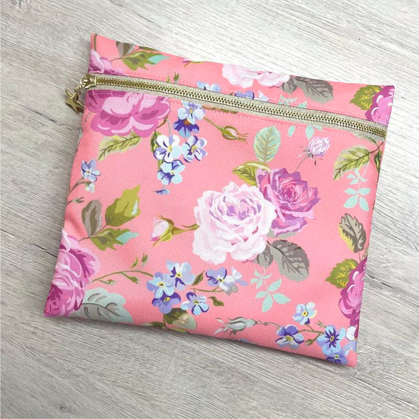 Bolsa Vera Flowers Pink Mediana