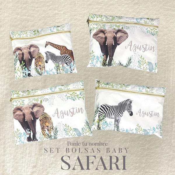 Set Bolsas Baby Safari x 4